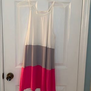 Color block sleeveless dress